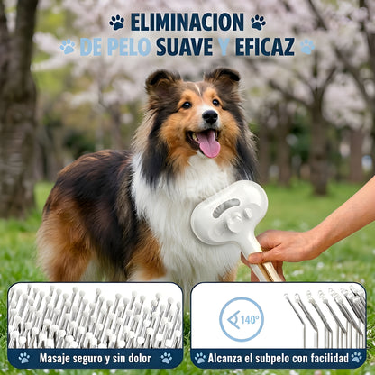 Cepillo vapor elimina pelo mascotas