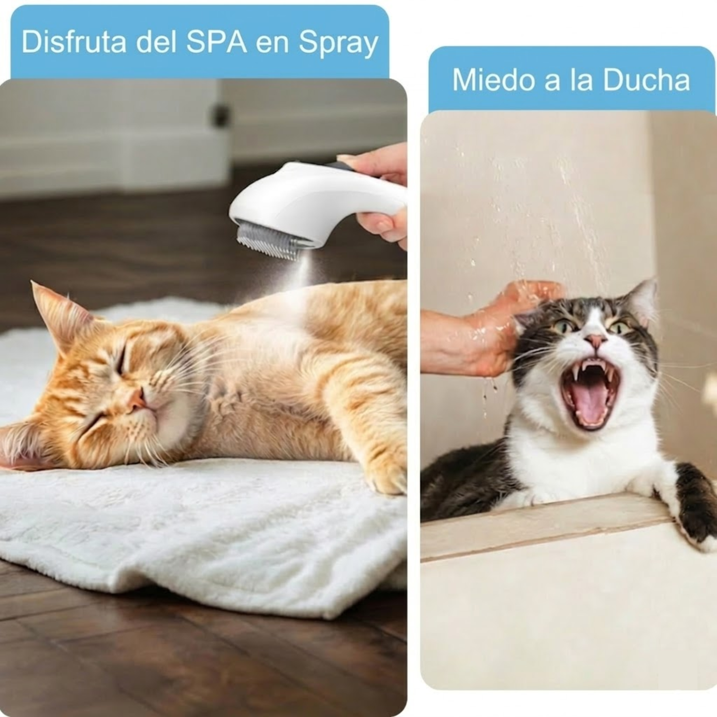 Cepillo vapor elimina pelo mascotas